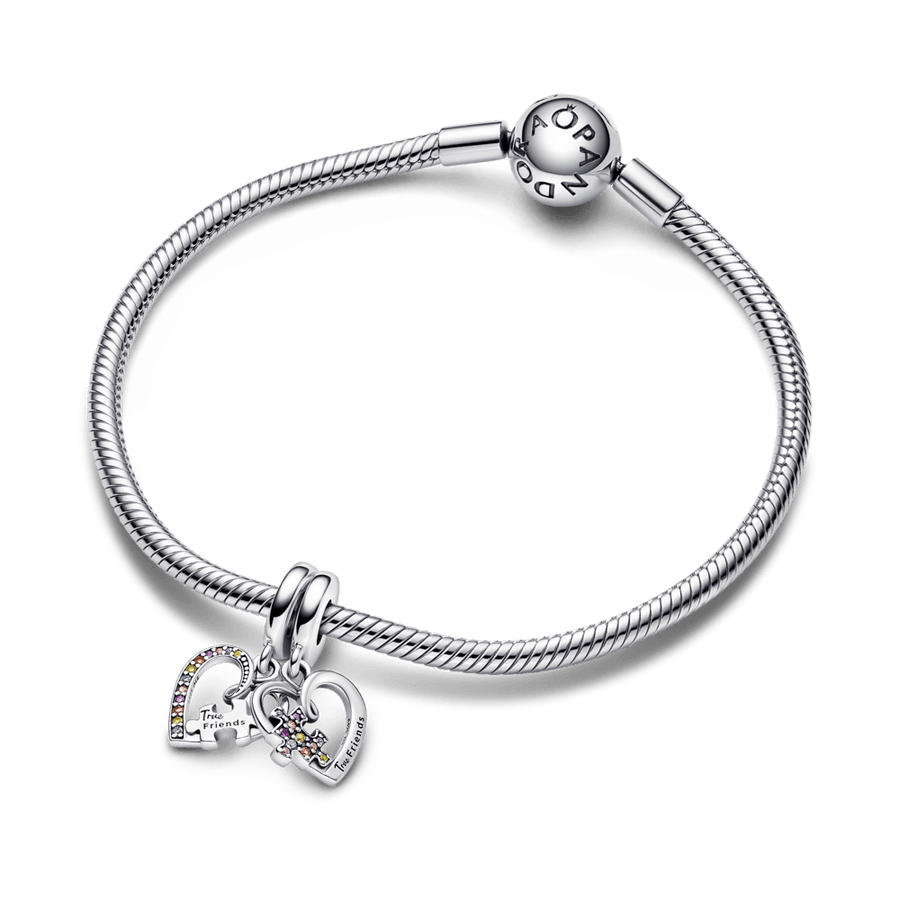Puzzle Piece Hearts Splittable Friendship Dangle Charm - Pandora Lietuva