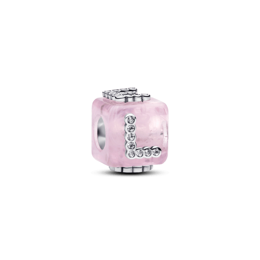 Rožinio Murano stiklo karoliukas „Meilės kubas“ - Pandora Lietuva