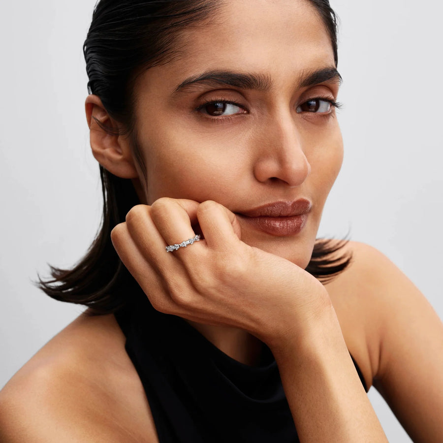 Segmentinis žiedas „Kaspinėliai“ - Pandora Lietuva