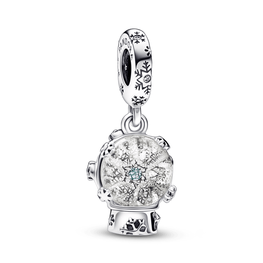 Snowflake Snowglobe Dangle Charm - Pandora LT