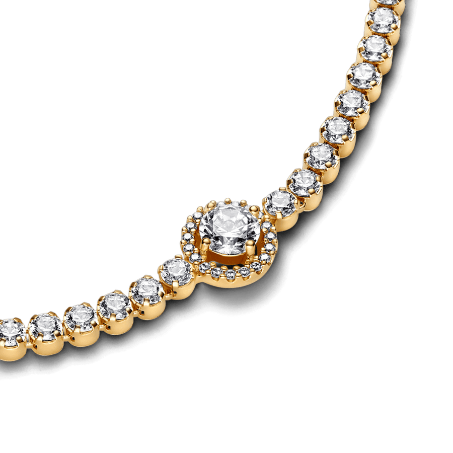 Sparkling Halo Tennis Bracelet - Pandora Lietuva