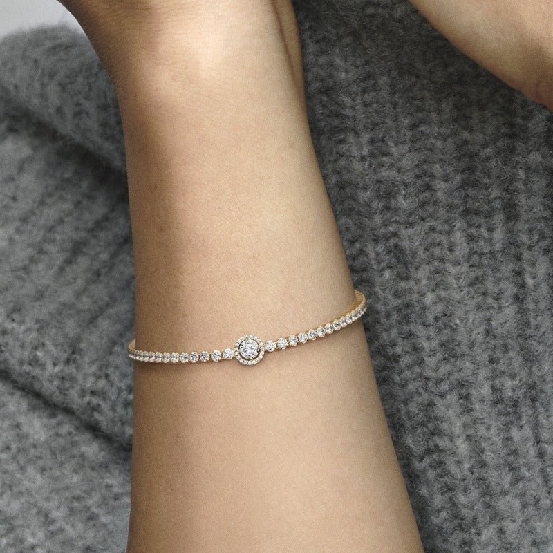 Sparkling Halo Tennis Bracelet - Pandora Lietuva