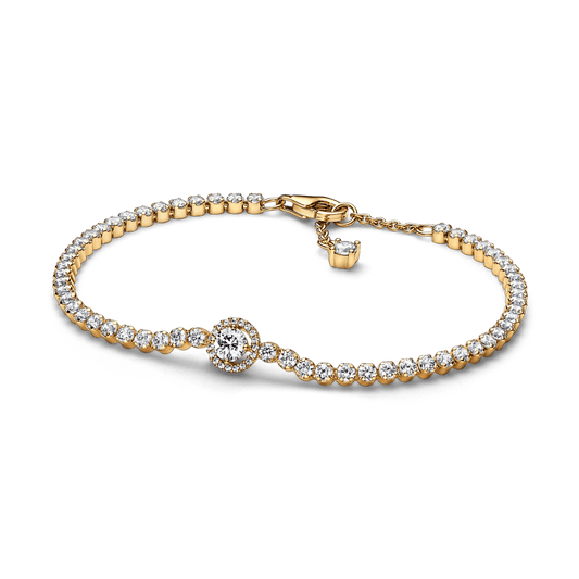 Sparkling Halo Tennis Bracelet - Pandora Lietuva
