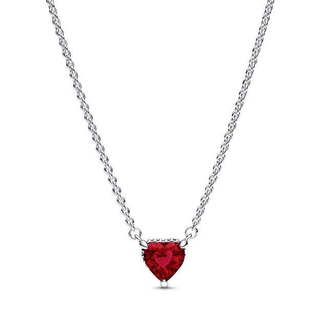 Sparkling Heart Halo Pendant Collier Necklace karoliai - Pandora LT