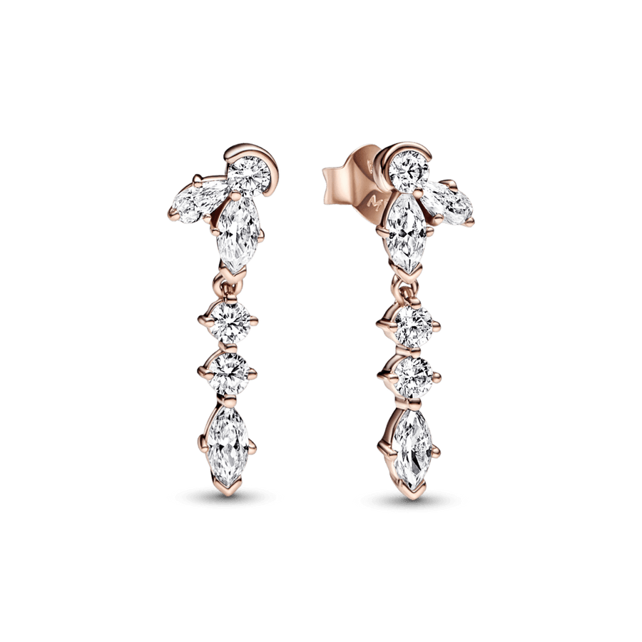 Sparkling Herbarium Cluster Drop Earrings auskarai - Pandora LT