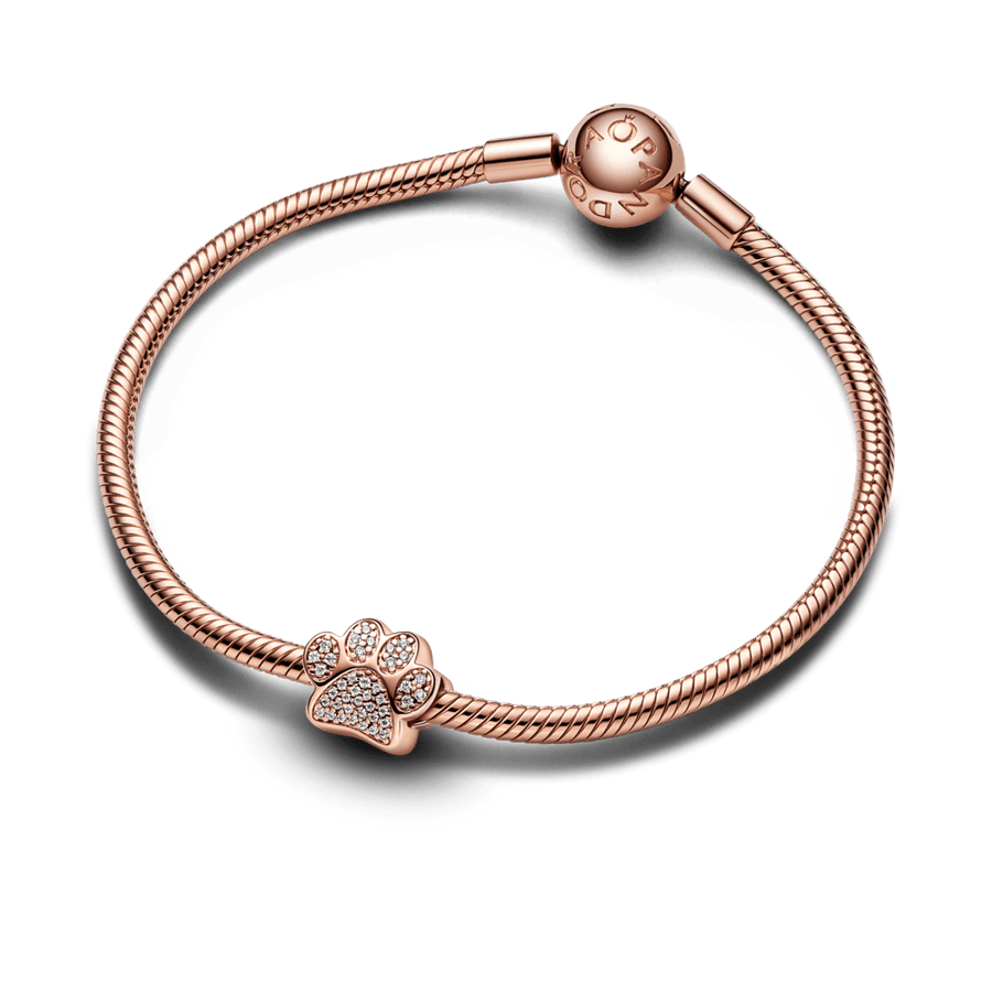 Sparkling Paw Print Charm pakabukas - Pandora Lietuva