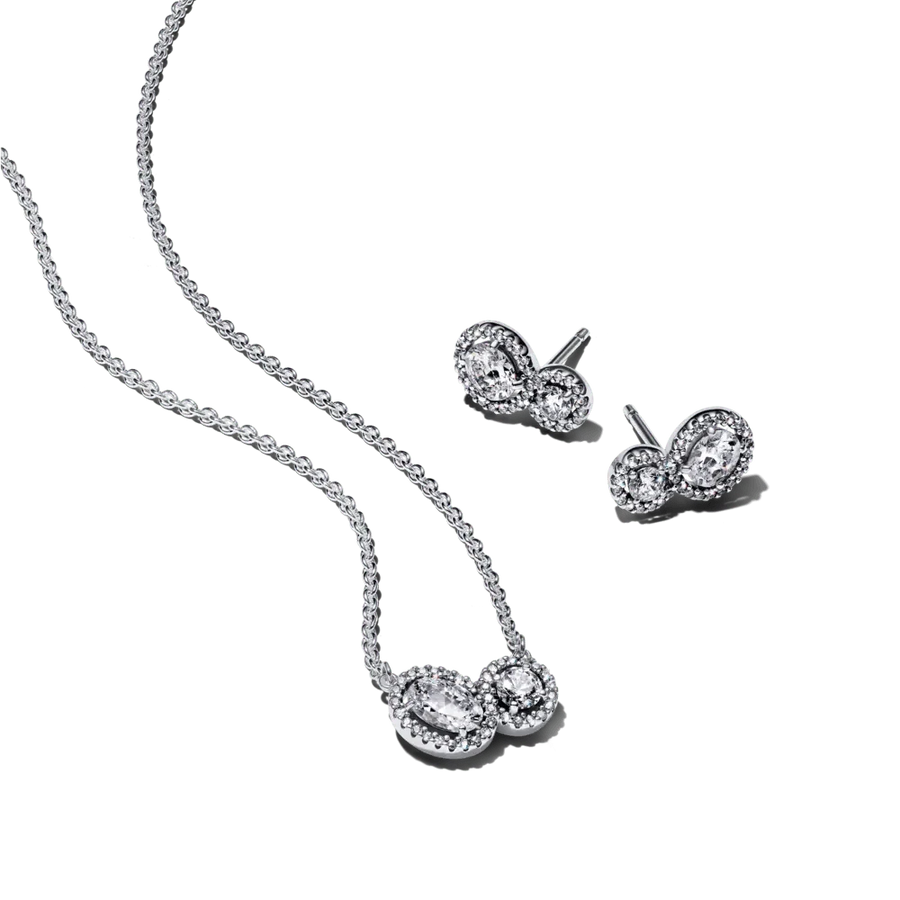 Spindinčios aureolės vėrinio ir auskarų dovanų rinkinys - Pandora Lietuva