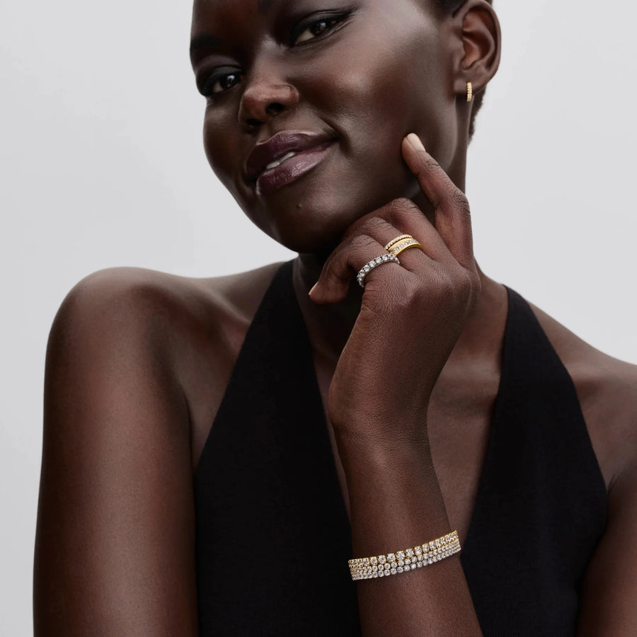 Spindinti drąsaus stiliaus teniso apyrankė - Pandora Lietuva