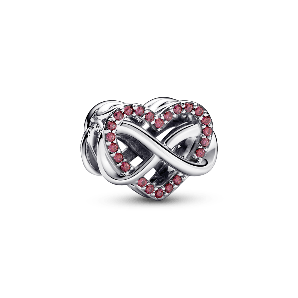Spindintis begalybės širdies karoliukas - Pandora LT