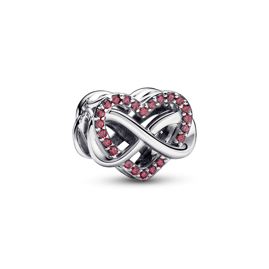 Spindintis begalybės širdies karoliukas - Pandora LT