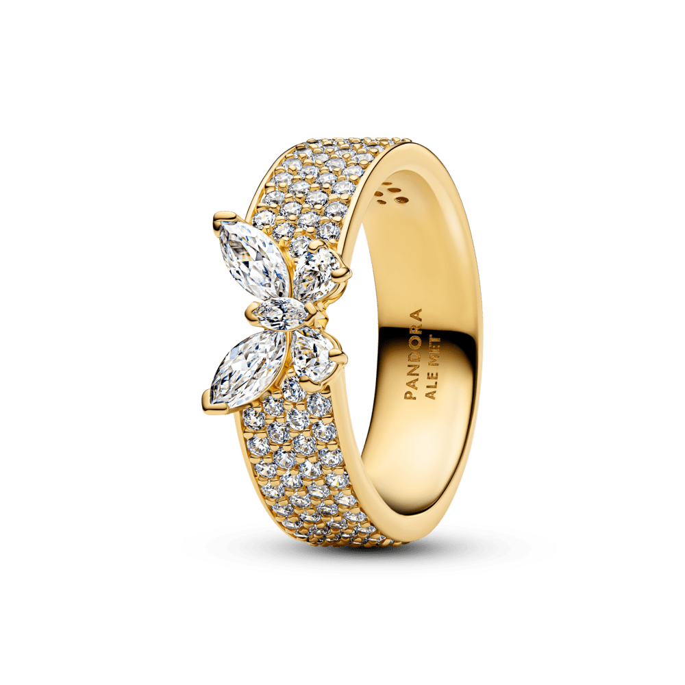 Spindintis drąsaus stiliaus žiedas „Drugelis“ - Pandora Lietuva