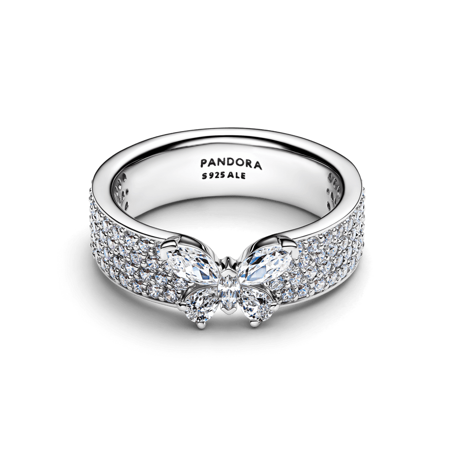 Spindintis drąsaus stiliaus žiedas „Drugelis“ - Pandora Lietuva