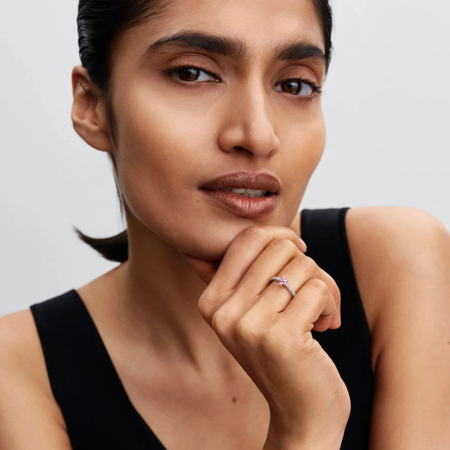 Spindintis žiedas „Drugelis“ - Pandora Lietuva