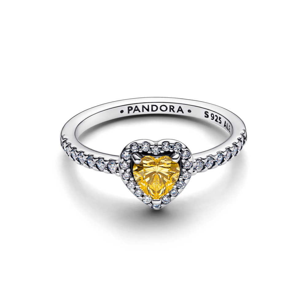 Spindintis žiedas „Iškilusi širdis“ - Pandora Lietuva