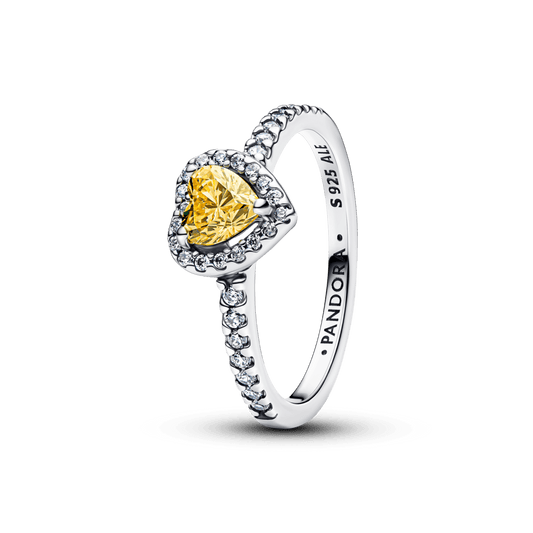 Spindintis žiedas „Iškilusi širdis“ - Pandora Lietuva