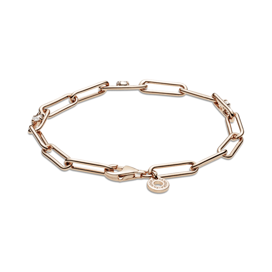 Sujungtų grandžių ir cirkonių apyrankė - Pandora LT