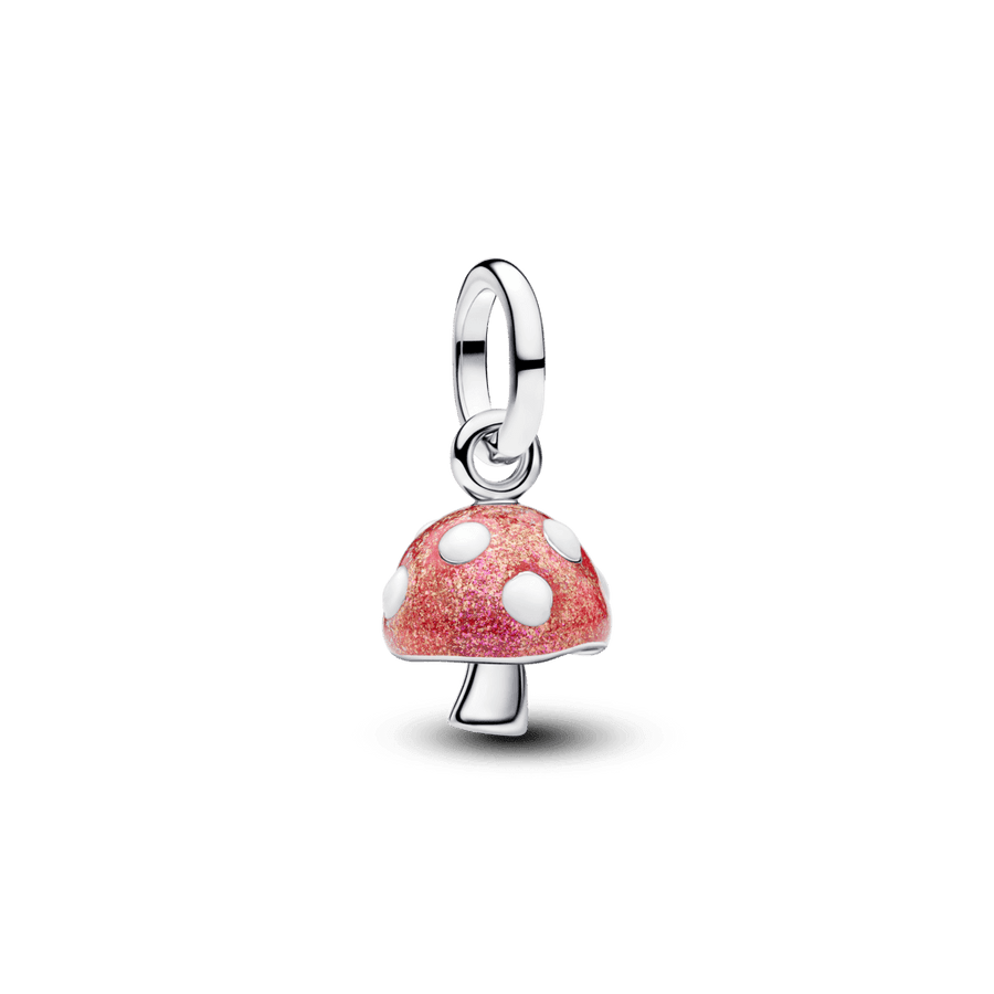 Tamsoje švytintis kabantis karoliukas „Grybas“ - Pandora Lietuva