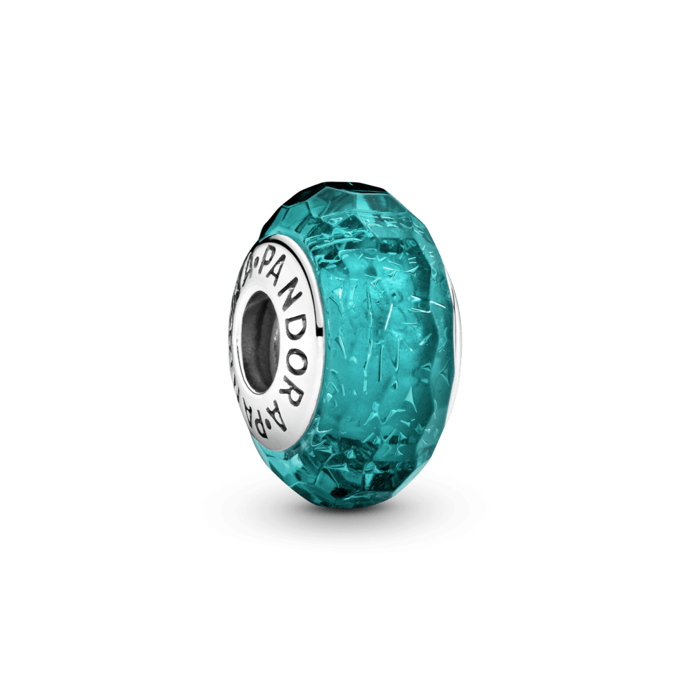 Turkios spalvos žėrintis stiklas - Pandora Lietuva