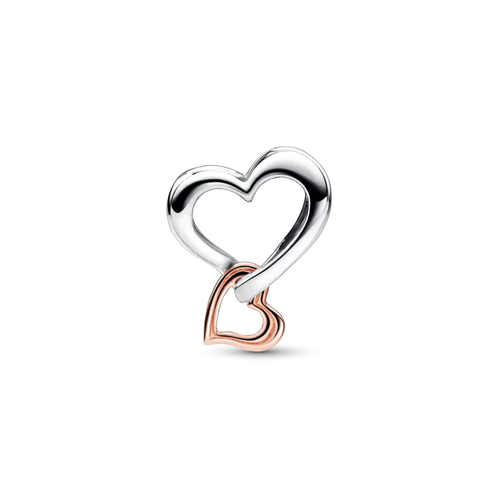 Two - tone Openwork Infinity Heart Charm - Pandora Lietuva