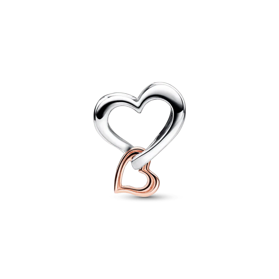 Two - tone Openwork Infinity Heart Charm - Pandora Lietuva