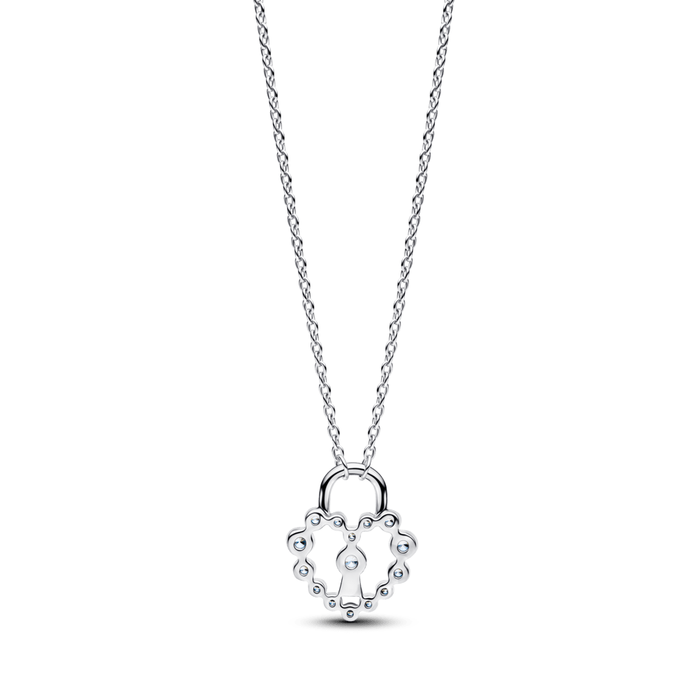 Vėrinys su pakabučiu „Spindinti širdies formos spynelė“ - Pandora Lietuva