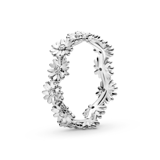 Žaižaruojantis gėlės ramunės žiedas - Pandora LT