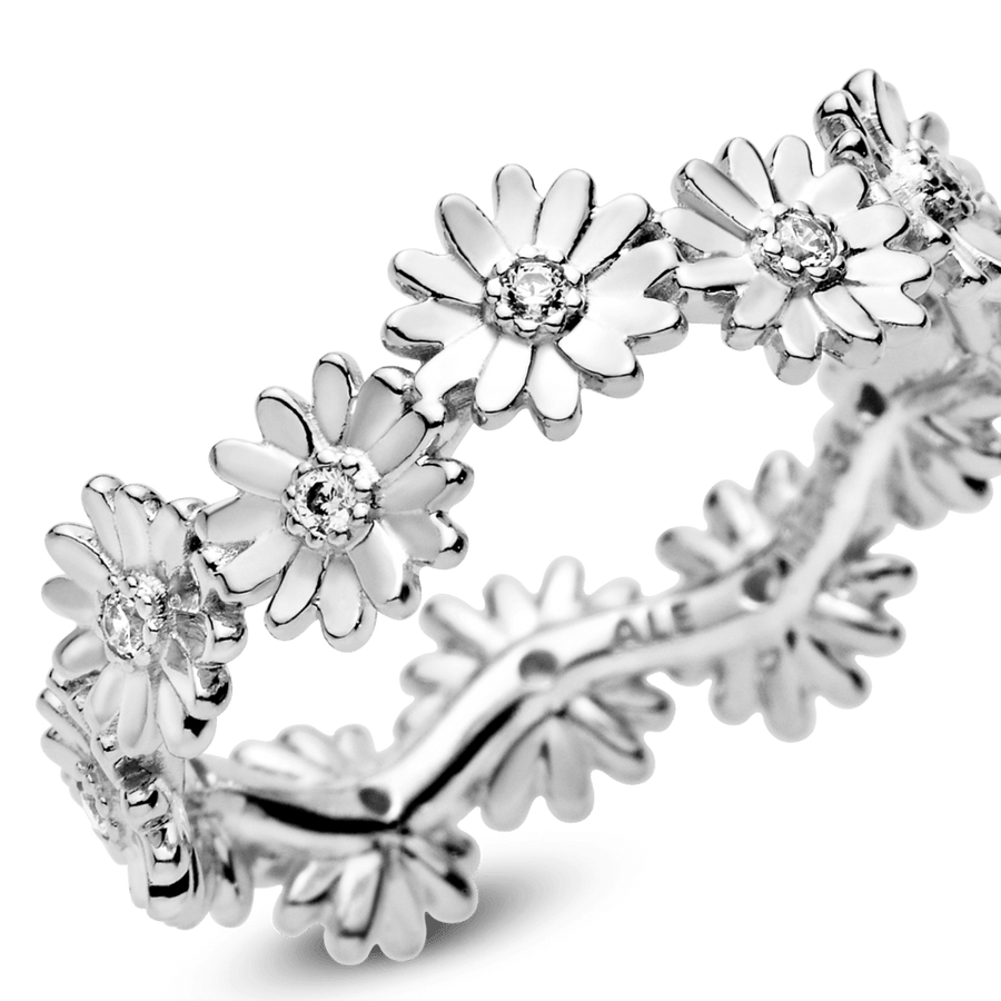 Žaižaruojantis gėlės ramunės žiedas - Pandora LT