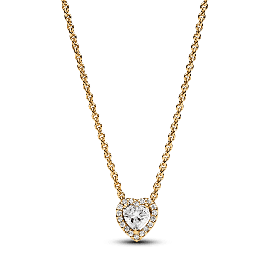 Žėrintis kaklo koljė su širdele - Pandora Lietuva