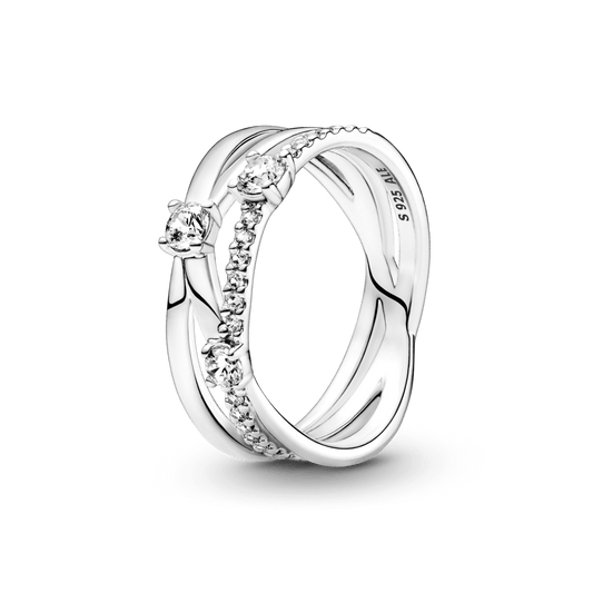 Žėrintis trijų juostų žiedas - Pandora LT