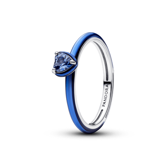 Žiedas „Mėlynos čakros širdis“ - Pandora Lietuva