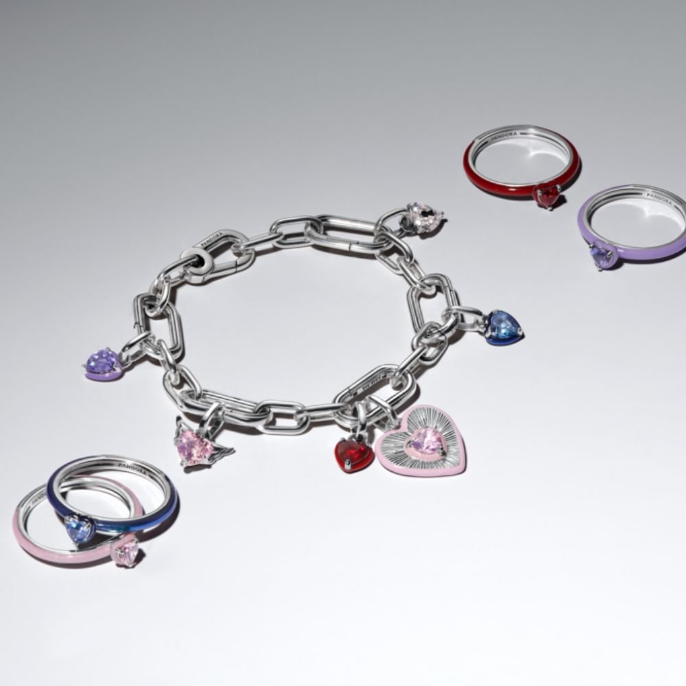 Žiedas „Raudonos čakros širdis“ - Pandora Lietuva