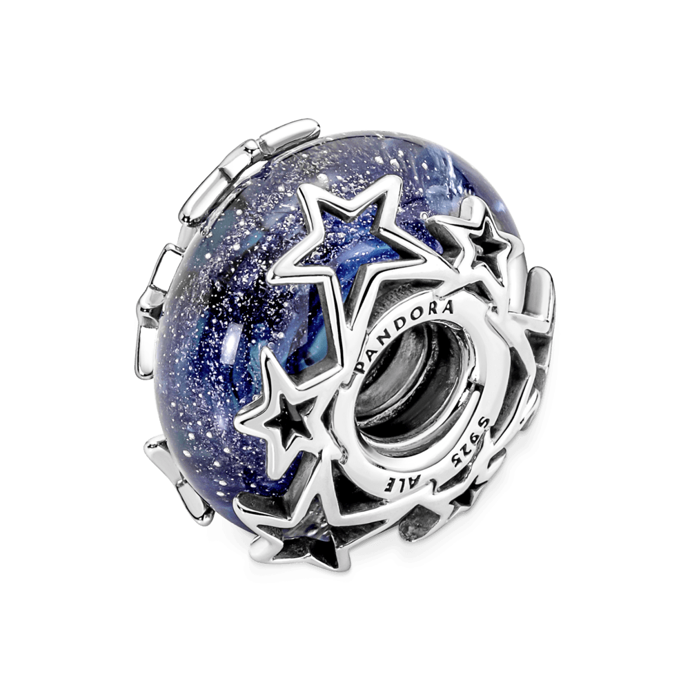 Murano klaasist amulett „Sinine galaktika ja täht”