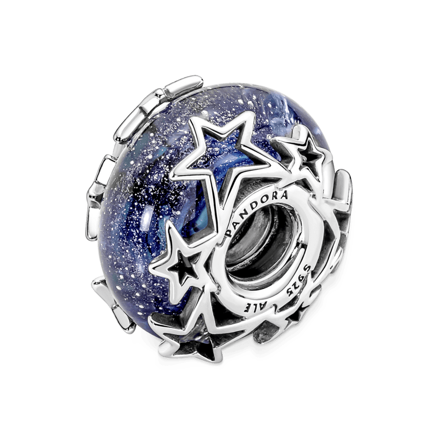 Murano klaasist amulett „Sinine galaktika ja täht”