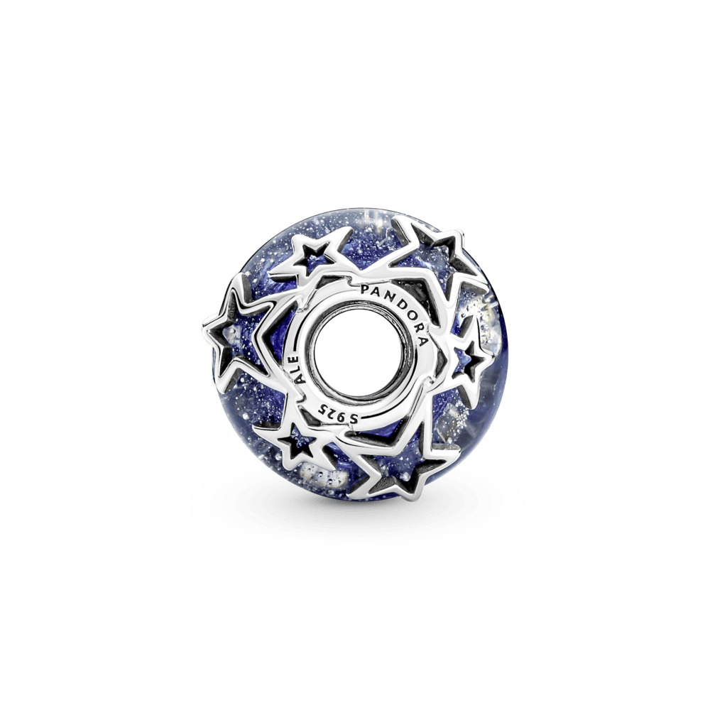 Murano klaasist amulett „Sinine galaktika ja täht”