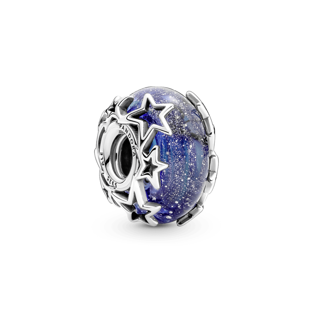 Murano klaasist amulett „Sinine galaktika ja täht”