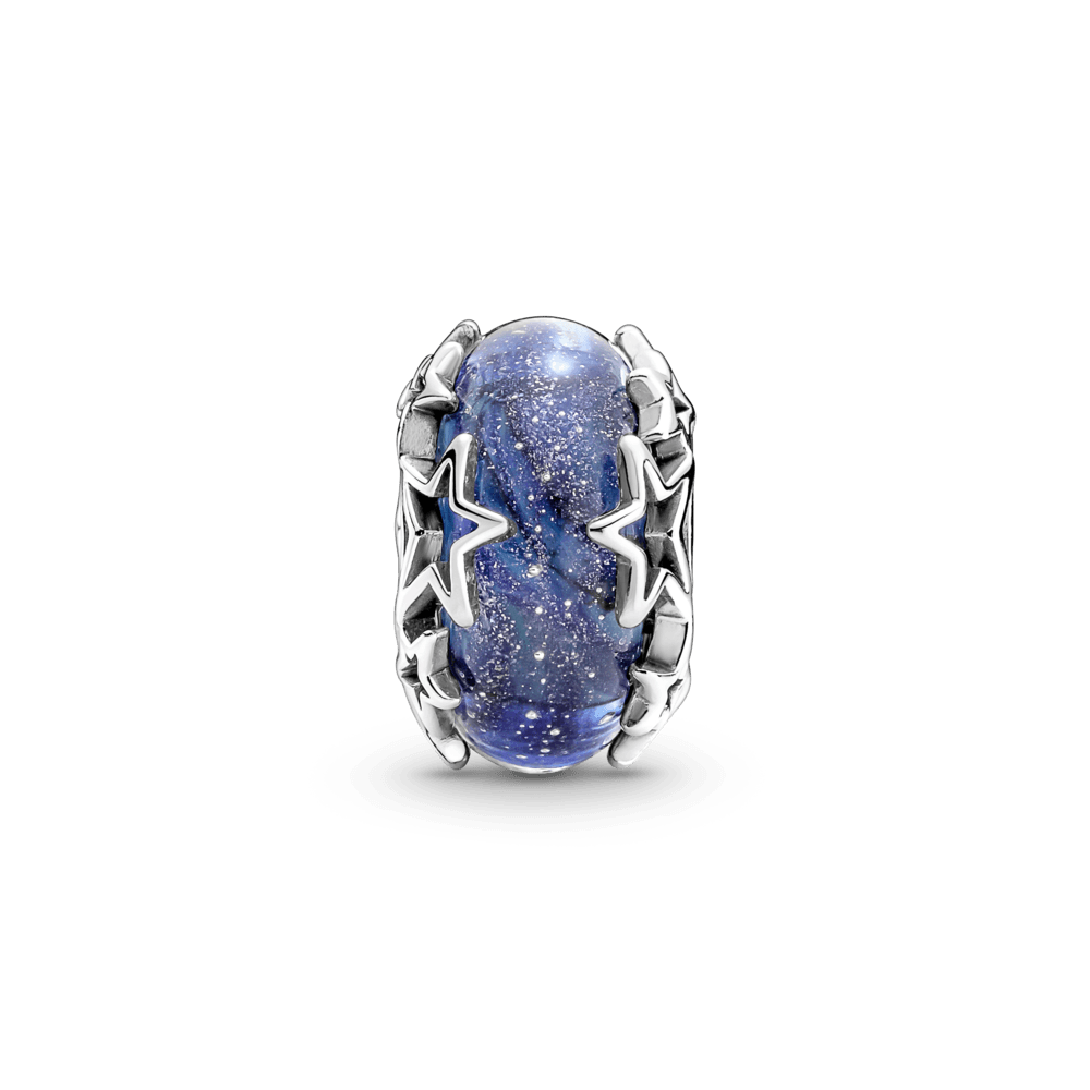 Murano klaasist amulett „Sinine galaktika ja täht”