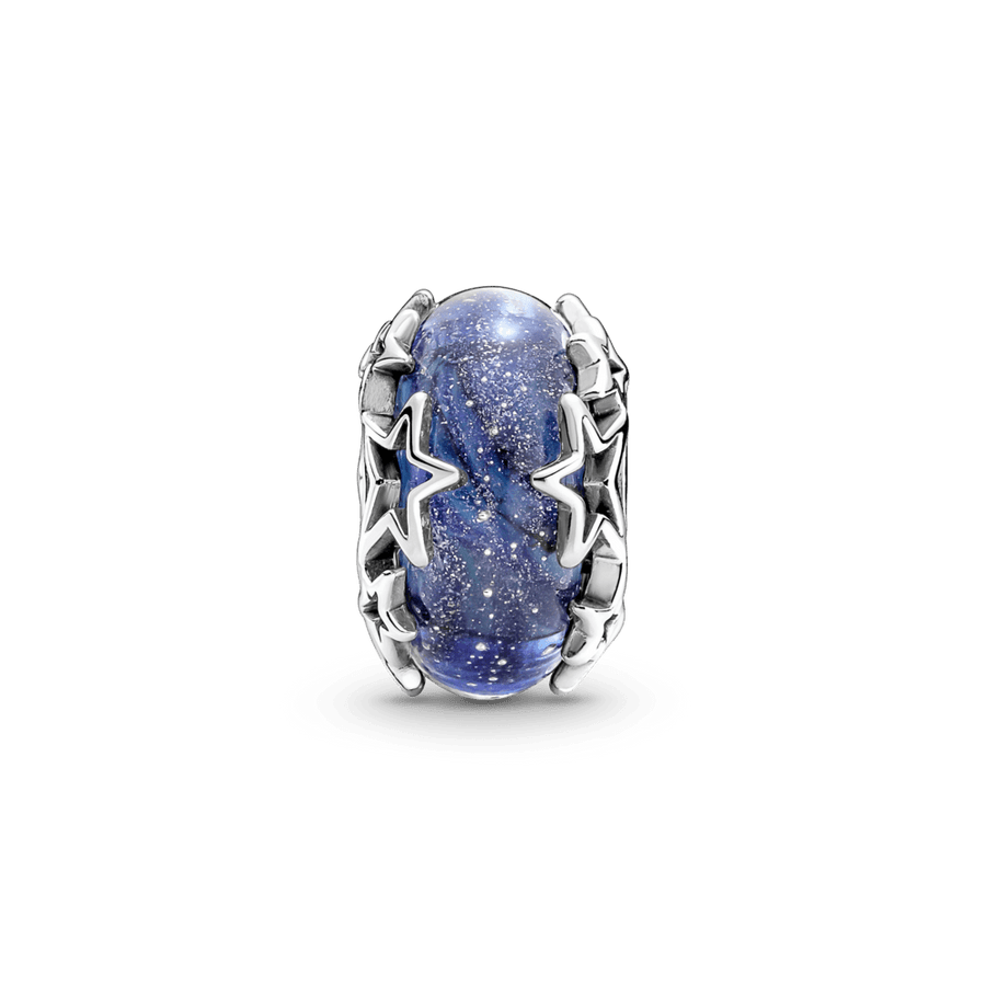 Murano klaasist amulett „Sinine galaktika ja täht”