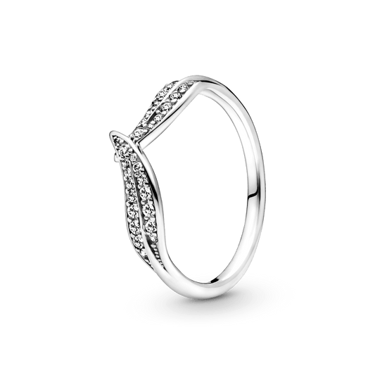 Žvilgantis lapų žiedas - Pandora LT