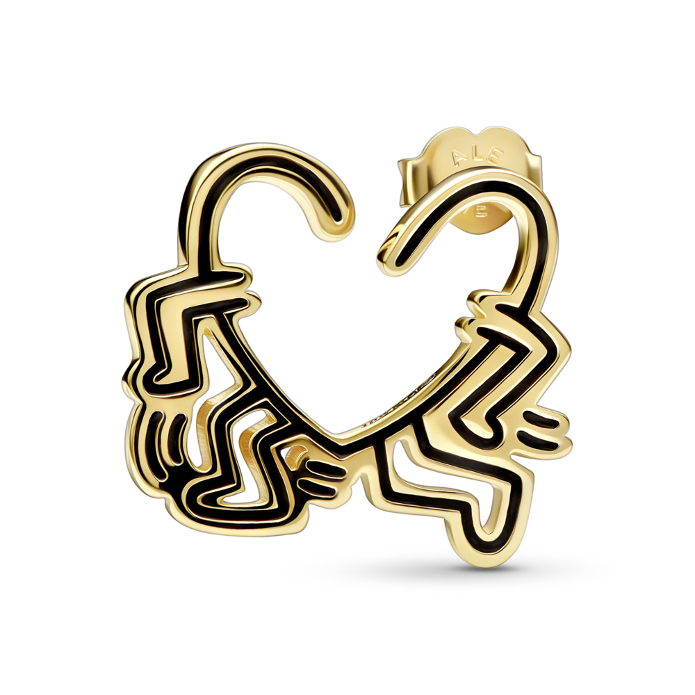 Keith Haring™ x Pandora kõndiva südamega kõrvarõngas - Pandora EE