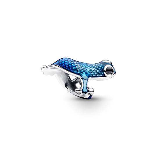 Metallic Blue Gecko Charm - Pandora Lietuva