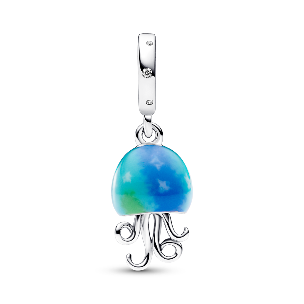 Spalvą keičiantis Colour-changing Jellyfish Dangle Charm - Pandora Lietuva
