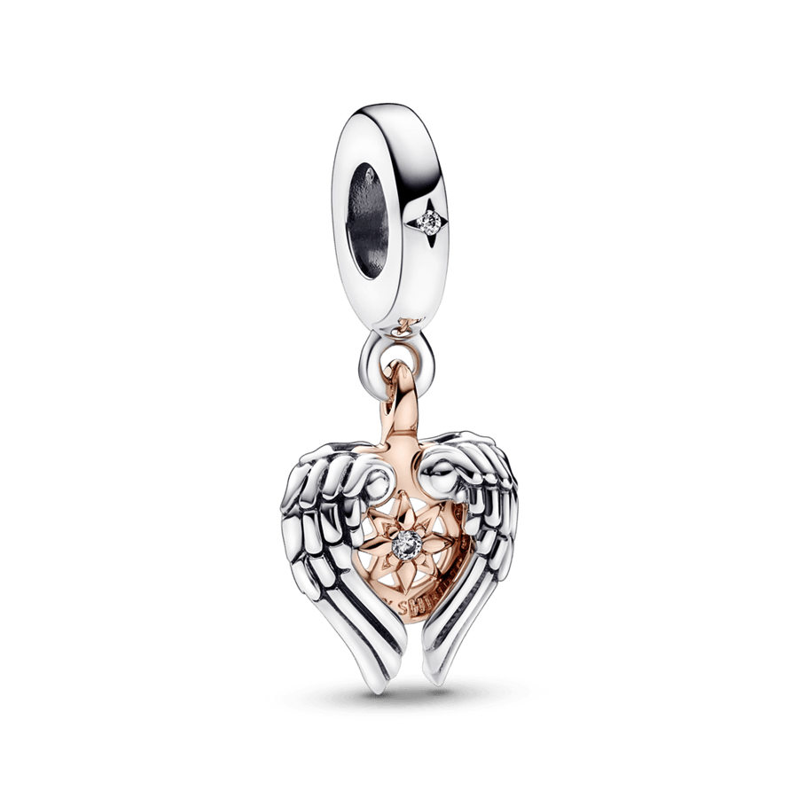 Celestial Compass Angel Wings Dangle Charm - Pandora LT