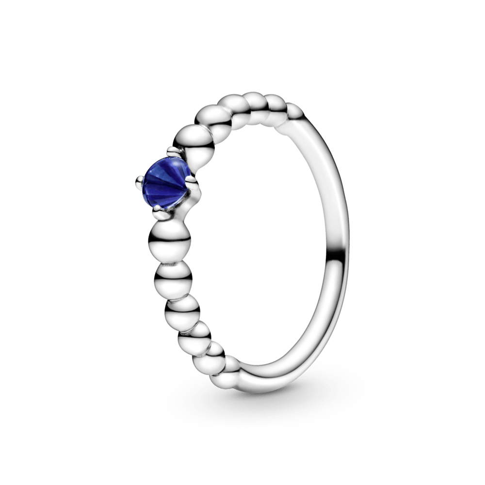 Jūros spalvos žiedas su karoliukais - Pandora LT