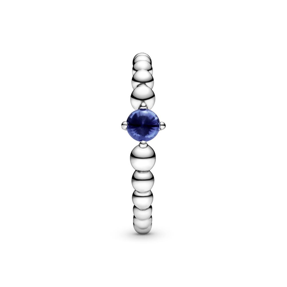 Jūros spalvos žiedas su karoliukais - Pandora LT