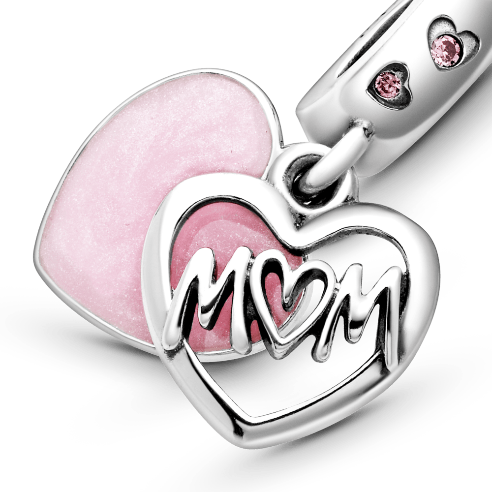 Kabantis karoliukas Žodis Mama širdyje - Pandora LT