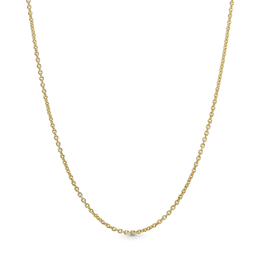 Klaisikinė grandinėlė iš 14 karatų aukso padengto metalo - Pandora Lietuva