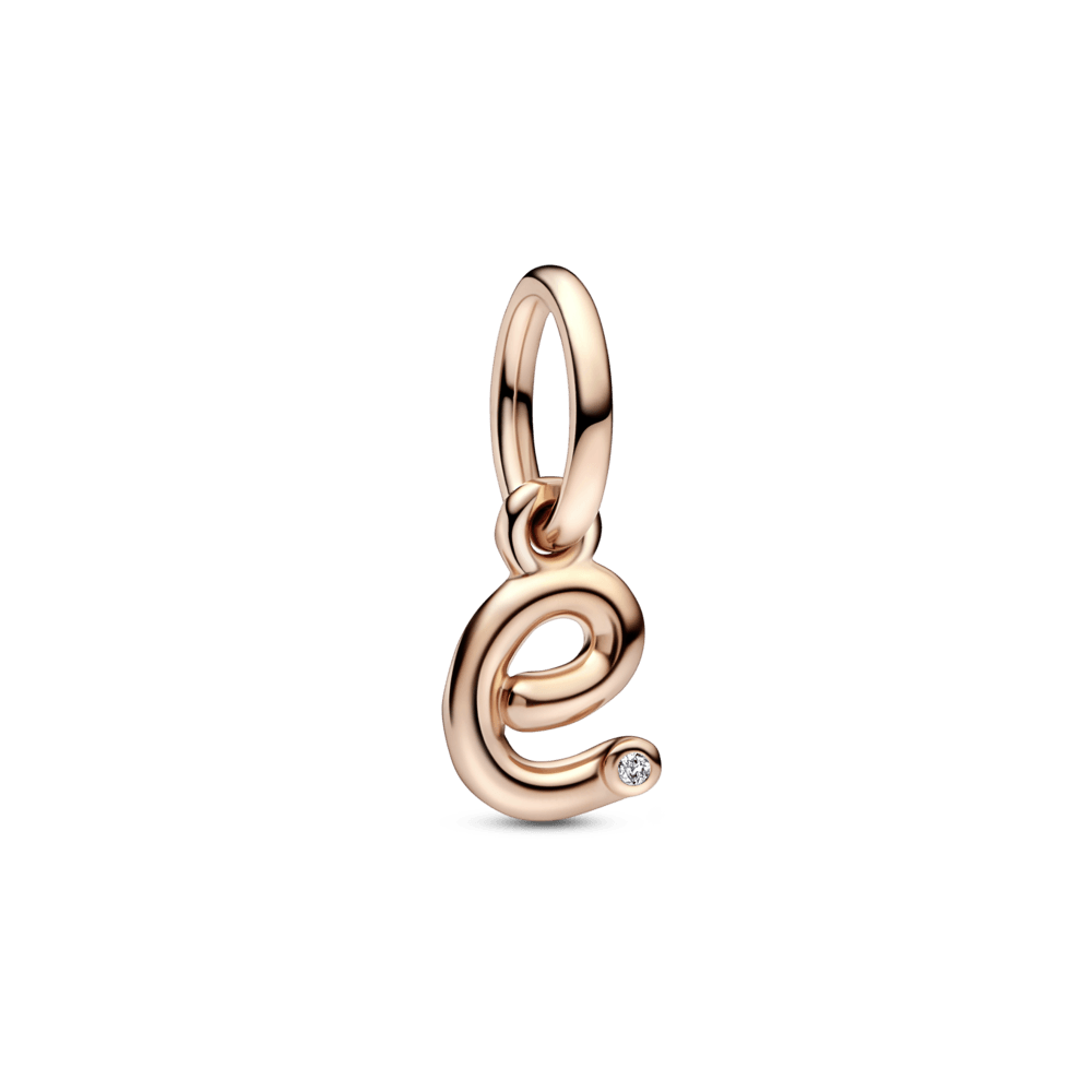 Letter e Script Alphabet Dangle Charm - Pandora LT