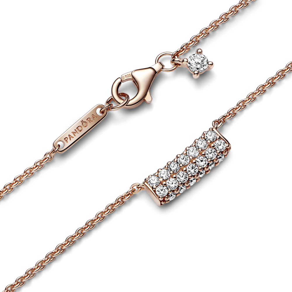 Pandora Timeless Pavé dviejų eilių kaklo papuošalas - Pandora Lietuva