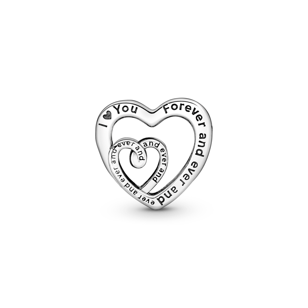 Persipynusių begalybės širdžių karoliukas - Pandora Lietuva