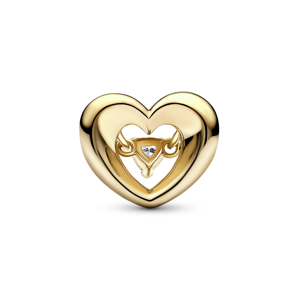Radiant Heart & Floating Stone Charm amuletas - Pandora Lietuva